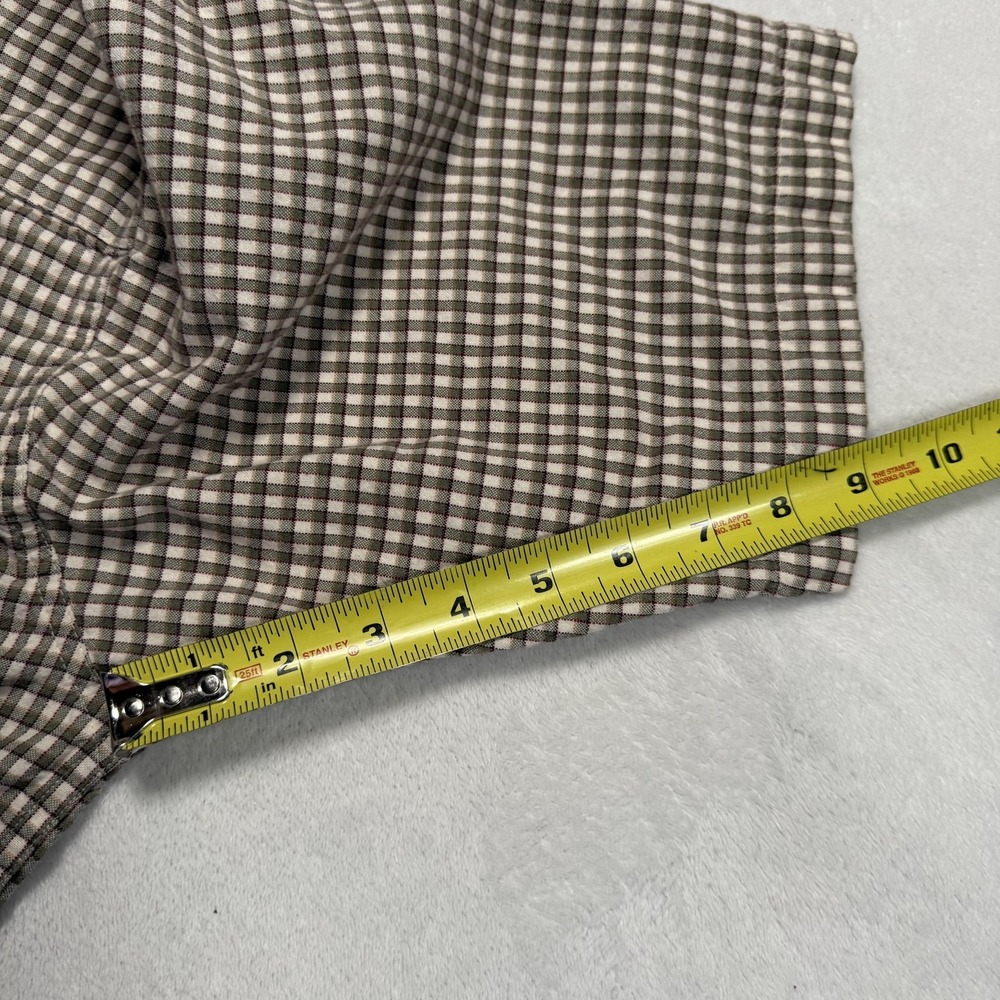 Columbia Shirt Mens XL Brown Check Short Sleeve Button Front‎ Cotton Casual - Picture 9 of 9